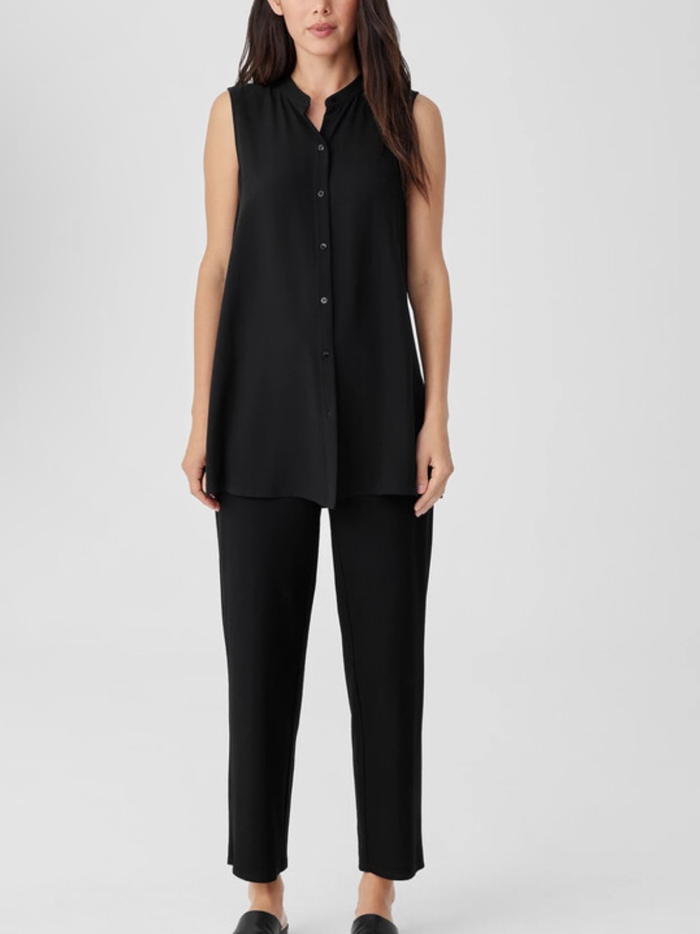 Eileen Fisher wide leg pants Black size XXS Straight-Leg Pull-On Pants - Picture 11 of 11